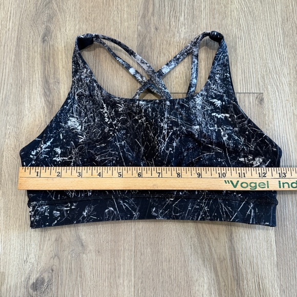 Lululemon Size 6 Energy Bra W2AM5S Nulux Alouette Limited Edition Print - Picture 6 of 7